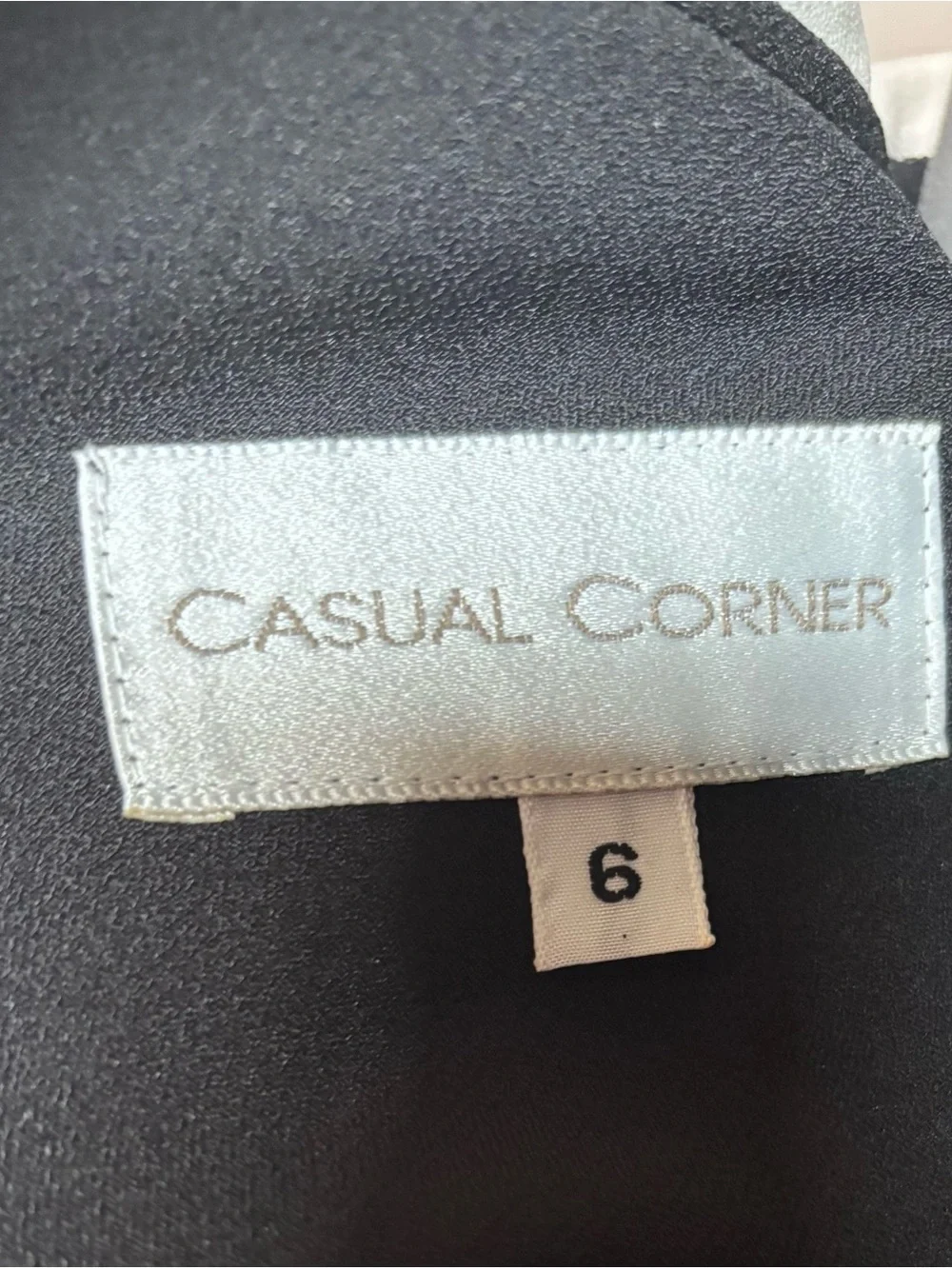 Vintage casual corner Classic Black Sleeveless Women's Dress - Picture 6 of 8